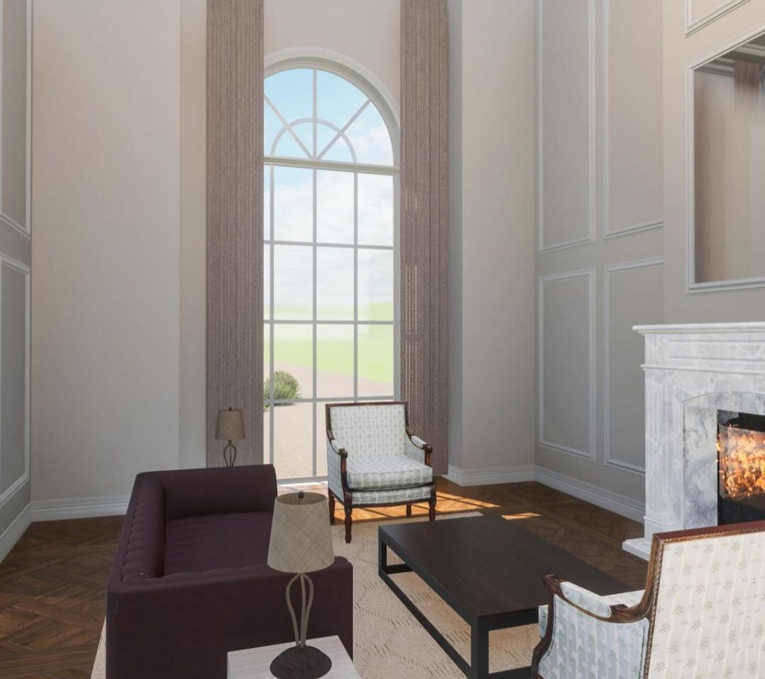 Middle Dural Project - Internal renders of French inspired formal areas.  #bespokedesigns #customdesign #frenchprovincial #3drenders (6)