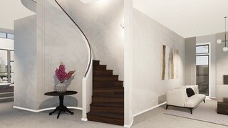 Turramurra Project - clients brief was a Modern French inspired family home with a wow factor as you walk into the home. Circler stair case and wine room Cellar certainly tick that box!! #bespokedesignanddrafting #customhome (2)