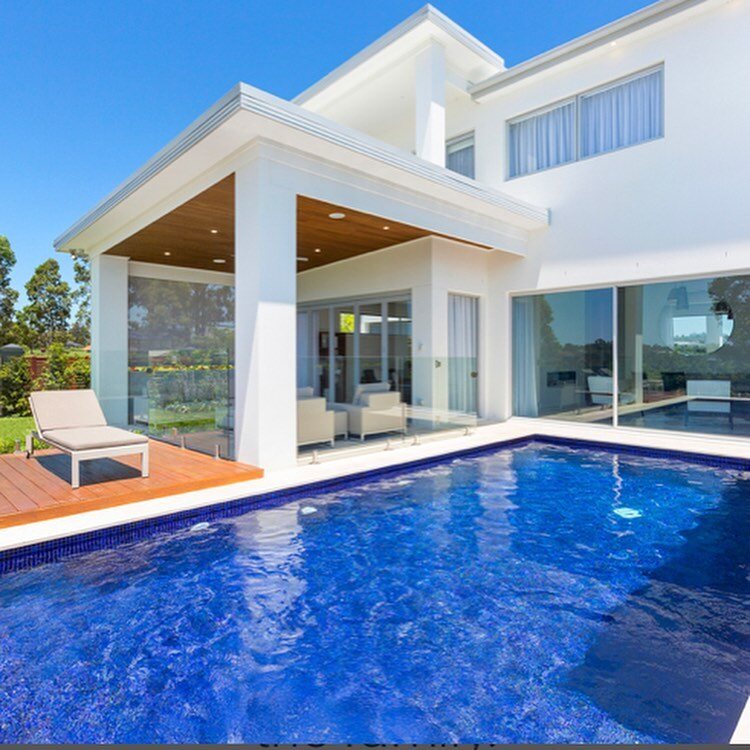 Outdoor living. The design of these alfresco’s are so the pool is the main feature of this outdoor area